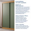Ver imagem 7 de Guarda-Roupa Solteiro 2 Portas 1 Porta Ripada Samambaia CabeCasa MadeiraOriginals Marrom/Carvalho/Verde