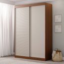 Ver imagem 1 de Guarda-Roupa Solteiro 2 Portas 1 Porta Ripada Samambaia CabeCasa MadeiraOriginals