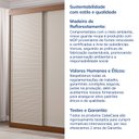 Ver imagem 7 de Guarda-Roupa Solteiro 2 Portas 1 Porta Ripada Samambaia CabeCasa MadeiraOriginals