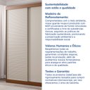 Ver imagem 7 de Guarda-Roupa Solteiro 2 Portas 1 Porta Ripada Samambaia CabeCasa MadeiraOriginals Marrom/Freijó/Off White