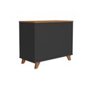 Ver imagem 1 de Balcão para Escritório Lugano 1 Porta 3 Gavetas Freijó/Preto Artany
