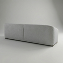 Ver imagem 2 de Conjunto Sofá Living Ísis e Duas Poltronas Tecido Acquablock Pet Friendly Linho Cinza Claro 1,90m