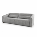 Ver imagem 3 de Kit Conjunto Sofá Living Ísis e Duas Poltronas Tecido Impermeável Pet Friendly Cinza 1,90m