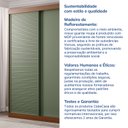 Ver imagem 7 de Guarda-Roupa Solteiro 2 Portas 1 Porta Ripada Samambaia CabeCasa MadeiraOriginals Marrom/Freijó/Verde
