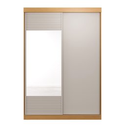 Guarda-Roupa Solteiro 2 Portas 1 Porta com Espelho Samambaia CabeCasa MadeiraMadeira - 10