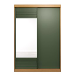 Guarda-Roupa Solteiro 2 Portas 1 Porta com Espelho Samambaia CabeCasa MadeiraMadeira - 10