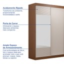 Ver imagem 3 de Guarda-Roupa Solteiro 2 Portas 1 Porta com Espelho Samambaia CabeCasa MadeiraOriginals