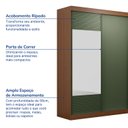 Ver imagem 3 de Guarda-Roupa Solteiro 2 Portas 1 Porta com Espelho Samambaia CabeCasa MadeiraOriginals