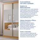 Ver imagem 7 de Guarda-Roupa Solteiro 2 Portas com Espelho Samambaia CabeCasa MadeiraOriginals