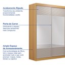 Ver imagem 3 de Guarda-Roupa Solteiro 2 Portas com Espelho Samambaia CabeCasa MadeiraOriginals