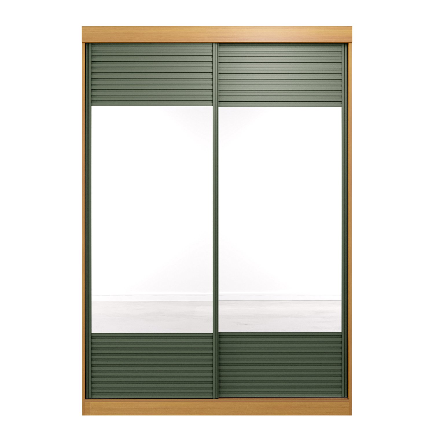 Guarda-Roupa Solteiro 2 Portas com Espelho Samambaia CabeCasa MadeiraMadeira - 10