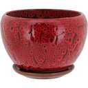Ver imagem 2 de Cachepô Vaso Decorativo Planta Cerâmica Vermelho 3 Peças