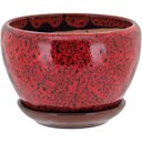 Ver imagem 3 de Cachepô Vaso Decorativo Planta Cerâmica Vermelho 3 Peças