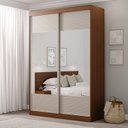 Ver imagem 1 de Guarda-Roupa Solteiro 2 Portas com Espelho Samambaia CabeCasa MadeiraOriginals