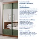 Ver imagem 7 de Guarda-Roupa Solteiro 2 Portas com Espelho Samambaia CabeCasa MadeiraOriginals