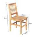 Ver imagem 2 de Conjunto Jantar Mesa Franscisca 270X100 Com 10 Cadeiras Ripada Confort Natural - Marrom