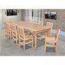 Conjunto Jantar Mesa Franscisca 270X100 Com 10 Cadeiras Ripada Confort Natural - Marrom - 1
