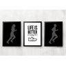 Kit 3 Quadros para casa - Corrida - Run:Pinus - 1