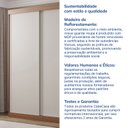 Ver imagem 7 de Guarda-Roupa 2 Portas Samambaia CabeCasa MadeiraOriginals Marrom/Freijó/Off White