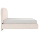 Ver mais imagens de Cama Casal Flutuante com Cabeceira 140cm Aura W01 Suede Bege - Lyam Decor