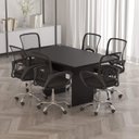 Ver imagem 4 de Mesa de Reunião para Escritório 136x90cm Me4191 Tecnomóbili