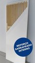 Ver imagem 7 de Porta Camarão Sarrafeada Branca 60x210cm + Kit Ferragem