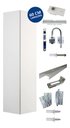 Ver imagem 2 de Porta Camarão Sarrafeada Branca 60x210cm + Kit Ferragem