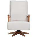 Ver imagem 3 de Poltrona de Amamentação com Balanço Giratória Líria D02 Linho Off White B-410 - Lyam Decor