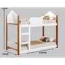 Beliche Infantil Casinha com Escorregador Branco Magia Gabrielli Móveis - 4