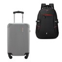 Ver imagem 1 de Kit Mala de Bordo 10kg Viagem Rígida Rodas 360º Abs Cadeado Segredo Gladiador A2mb com Mochila Execu