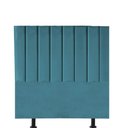 Ver imagem 1 de Cabeceira Estofada Carla 100cm Solteiro para Cama Colchão Box Quarto Suede Azul Turquesa - Aurora