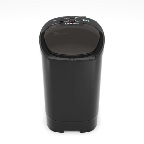 Tanquinho Mueller 20kg Big Preto com Sistema de Drenagem