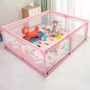Ver imagem 3 de Cercado Portátil Infantil Mastela Playpen 1.80x2m Rosa