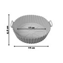 Ver imagem 2 de Forma Airfryer Microondas Fritadeira Silicone Reutilizável