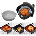 Ver imagem 1 de Forma Airfryer Microondas Fritadeira Silicone Reutilizável