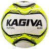 Bola Kagiva Slick Futsal Tech Fusion Impermeável - Único - Branco / Amarelo - 1
