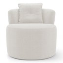 Ver imagem 6 de Kit Sofá e 02 Poltronas Orgânicas Living Bob com Almofadas Bouclê Off White - Desk Design
