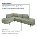 Ver imagem 7 de Sofá de Canto Orgânico 4 Lugares 265cm Base de Ferro Chaise Esquerda Luna