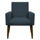 Ver imagem 2 de Kit 4 Poltronas Decorativa Sala e Quarto Nina Suede Herrero:azul Marinho