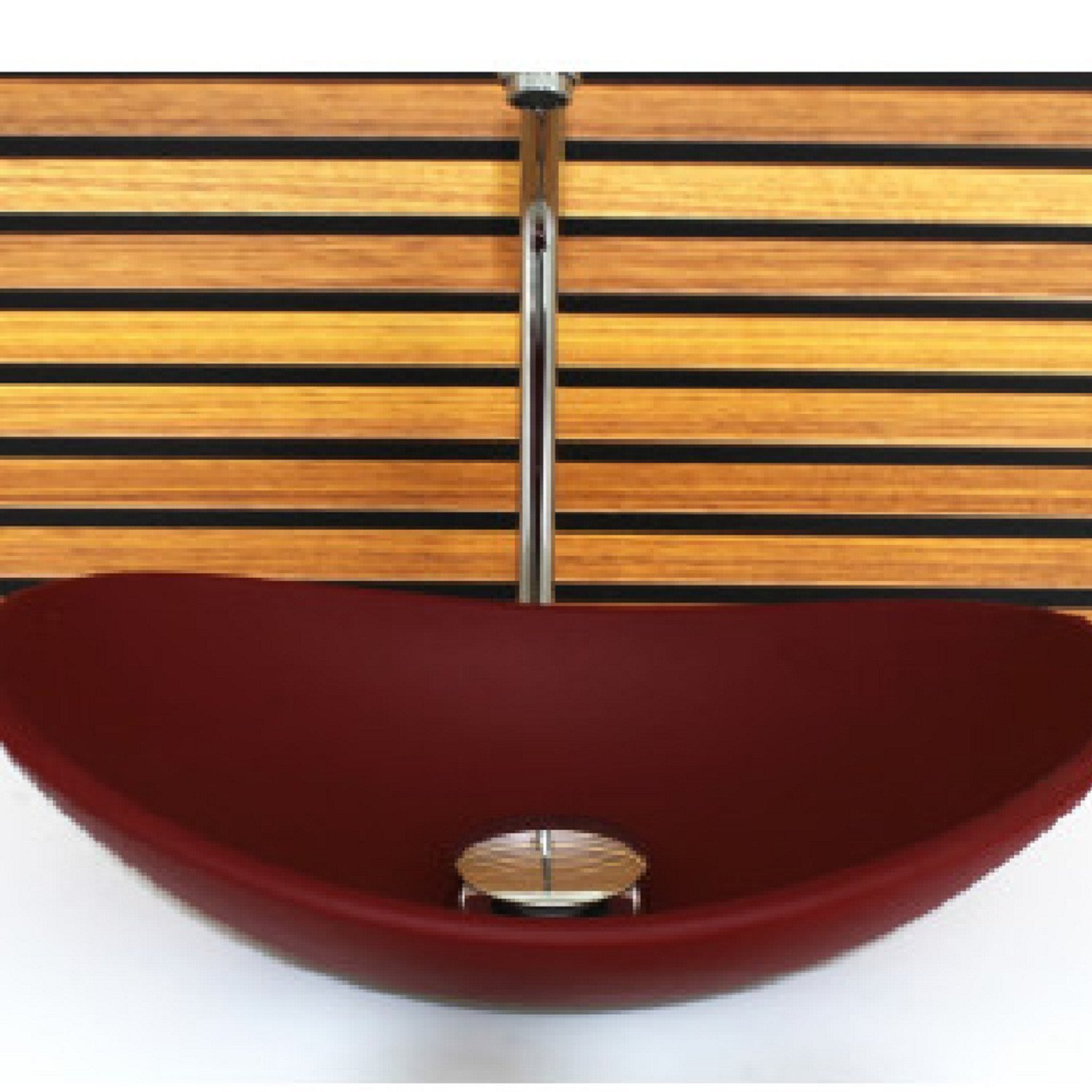 Cuba Vidro Oval 48cm com Torneira e Valvula - 2