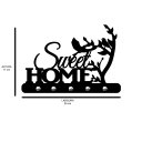 Ver imagem 2 de Porta Chaves de Parede 6mm Sweet Home Decorativo em MDF:PRETO