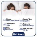 Ver imagem 4 de Cama Box Casal Sintético Bipartido + Colchão Ortobom Airtech Molas Ensacadas 138x188x65 Cor:cinza