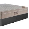 Cama Box Casal Sintético Bipartido + Colchão Ortobom Airtech Molas Ensacadas 138x188x65 Cor:cinza - 5