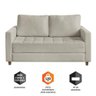 Sofá Cama Casal Marcelle 2 Lugares em Bouclé Talento Móveis Off White - 6