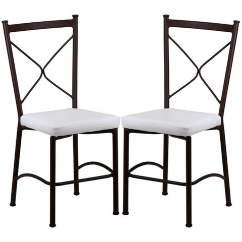2 Cadeira Buffet em Alumínio para Cozinha, Restaurante, Área