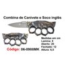 Soco Inglês Com Faca Canivete Combate Tático Defesa Esportivo 06-0988MK Importada - 2