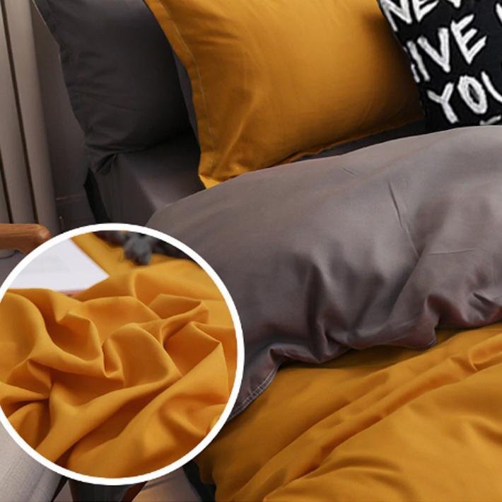 JOGO DE CAMA CASAL QUEEN AMARELO 7 PÇ EDREDOM DE 260X260CM - 3