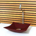 Ver imagem 1 de Cuba Vidro Quadrada 31cm com Torneira e Valvula