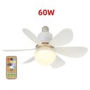 Ver imagem 1 de Ventilador de Teto Oem 60W 6 Pás 3 Velocidades Branco Luz LED Controle Remoto Bivolt