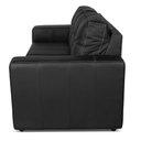 Ver imagem 6 de Sofá Living 2 Lugares para Sala de Estar 160cm Licci L07 Couro Preto - Mpozenato
